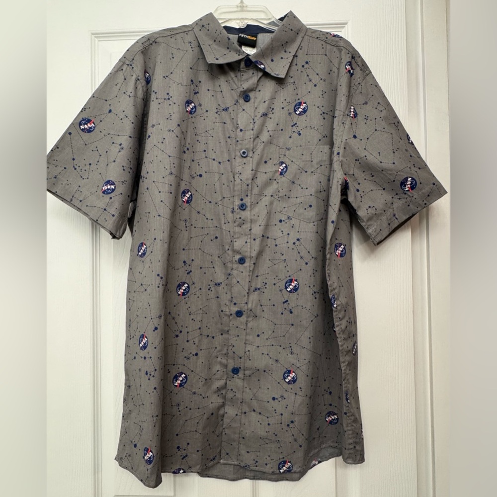 NASA Blue and Grey Star Map SZ Large